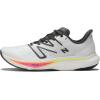 imageNew Balance Womens FuelCell Rebel V3 Running ShoeWhiteBlacktopNeon Dragonfly