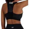 imageNew Balance Womens Nb Sleek Medium Support Pocket Zip Front BraBlack