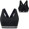 imageNew Balance Womens Seamless Racerback Sports Bra with Allover Texture and Engineered BreathabilityBlack