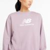 imageNew Balance Womens Standard Sport Essentials French Terry Logo CrewIce Wine