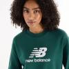 imageNew Balance Womens Standard Sport Essentials French Terry Logo CrewNightwatch Green