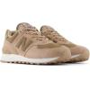 imageNew Balance Womens WL574 Core Plus Collection SneakerFlat TaupeMushroomSea Salt