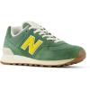 imageNew Balance Womens WL574 Core Plus Collection SneakerMallard GreenGinger LemonSea Salt