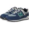 imageNew Balance Kids 574 V1 70s Racing Laceup Sneaker Nb NavySlate Gray 6 Wide US Unisex Big