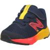 imageNew Balance Kids Fresh Foam Arishi V4 Hook ampamp Loop Running ShoesTeam NavyElectric RedEgg Yolk