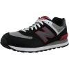 imageNew Balance Mens 574 V1 CoreBlackRedGrey