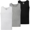 imageNew Balance Mens Cotton Performance Rib Sleeveless Tank Top Undershirt 3 Pack Or 4 PackBlackWhiteHeather Grey