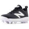 imageNew Balance UnisexChild 4040 V8 RubberMolded Baseball ShoeBlackWhite