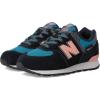 imageNew Balance UnisexChild 574 V1 Season Laceup SneakerBlackOmega Pink