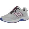 imageNew Balance Womens 410 V8 Trail Running ShoeGrey MatterMarine BlueScorpio