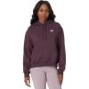 imageNew Balance Womens Sport Essentials Fleece HoodiePlum Brown