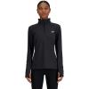 imageNew Balance Womens Sport Essentials Space Dye Quarter ZipBlack Heather