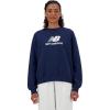 imageNew Balance Womens Standard Sport Essentials French Terry Logo CrewNb Navy