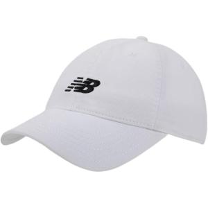 imageNew Balance Adult Womens 6 Panel Unstructured Lightweight Adjustable Classic Twill Casual Baseball Dad HatWhite