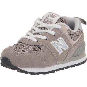 imageNew Balance BabyBoys 574 V1 Polo SneakerGreyWhite