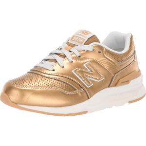 imageNew Balance Boys 997h Bungee Lace SneakersClassic Gold MetallicSea Salt