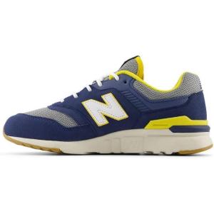imageNew Balance Boys 997h Bungee Lace SneakersNb NavyVintage IndigoGinger Lemon