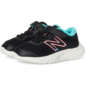 imageNew Balance Girls 520v8 Sneaker  ToddlerBlackUltra PinkCyber Jade