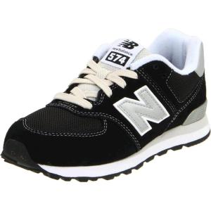 imageNew Balance Girls 574 V1 Plant Cafe Laceup SneakerBlackWhite