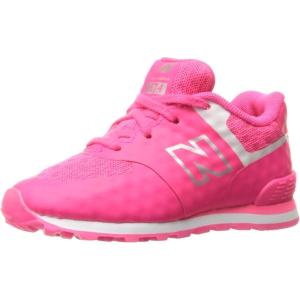 imageNew Balance Girls 574 V1 Plant Cafe Laceup SneakerPinkSilver