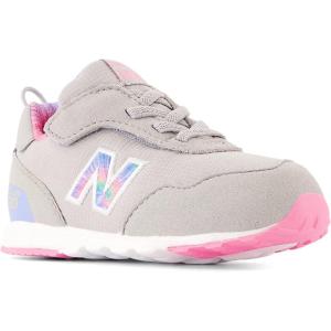 imageNew Balance Kids 515 Newb Hook ampamp Loop SneakerRain CloudSignal PinkElectric Sky