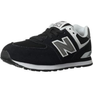 imageNew Balance Kids 574 V1 Classic LaceUp SneakerBlackWhiteGrey
