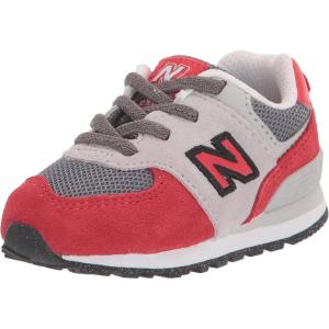 imageNew Balance Kids 574 V1 Flower Power Bungee SneakerTrue RedLight Aluminum