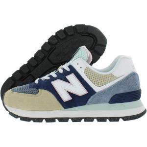 imageNew Balance Kids 574 V1 LaceUp SneakerBlueBeigemulticolored