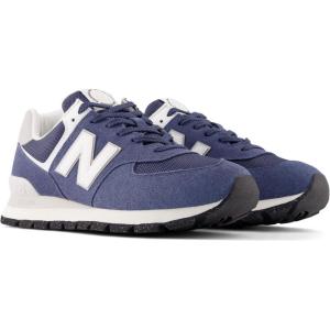 imageNew Balance Kids 574 V1 LaceUp SneakerNavyWhite