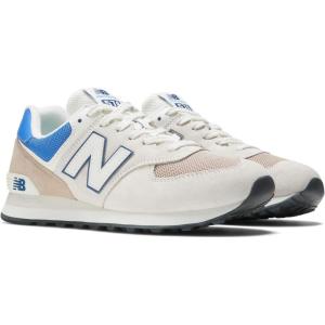 imageNew Balance Kids 574 V1 LaceUp SneakerOffwhiteBlue