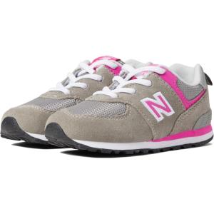 imageNew Balance Kids 574 V1 Lifestyle SneakerGreyPink