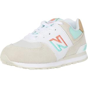 imageNew Balance Kids 574 V1 Shadow Logo Laceup SneakerMoonbeamNeo Mint