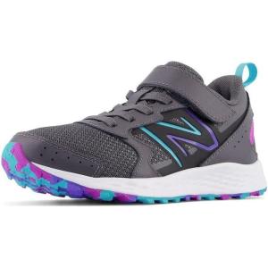 imageNew Balance Kids Fresh Foam 650 V1 Bungee Lace with Top Strap Running ShoeMagnetElectric IndigoCosmic Rose