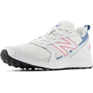 imageNew Balance Kids Fresh Foam 650 V1 Laceup Running ShoeWhiteReal PinkHeron Blue