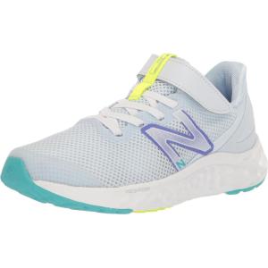 imageNew Balance Kids Fresh Foam Arishi V4 Hook ampamp Loop Running ShoesIce BlueElectric IndigoWhite