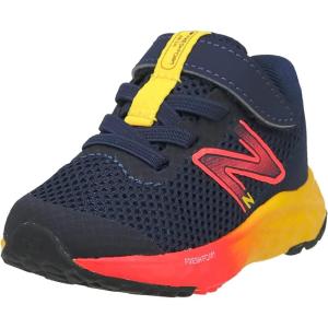 imageNew Balance Kids Fresh Foam Arishi V4 Hook ampamp Loop Running ShoesTeam NavyElectric RedEgg Yolk