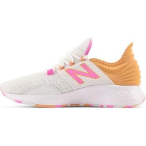 imageNew Balance Kids Fresh Foam Roav V1 Laceup Running Shoe Black 7Nimbus CloudPeach GlazeVibrant Pink