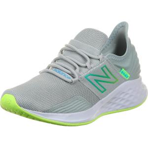 imageNew Balance Kids Fresh Foam Roav V1 Laceup Running ShoeBrighton GreyBleached Lime GloSummer Aqua