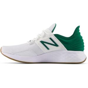 imageNew Balance Kids Fresh Foam Roav V1 Laceup Running ShoeWhiteClassic Pine