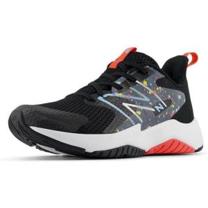 imageNew Balance Kids Rave Run V2 LaceUp Running ShoesBlackBlast RedTeam Sky Blue