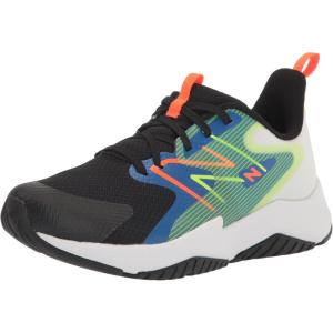 imageNew Balance Kids Rave Run V2 LaceUp Running ShoesBlackCobaltWhite