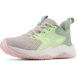 imageNew Balance Kids Rave Run V2 LaceUp Running ShoesGrey MatterMint FlashMosaic Green