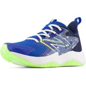 imageNew Balance Kids Rave Run V2 LaceUp Running ShoesTeam RoyalBlue OasisBleached Lime Glo