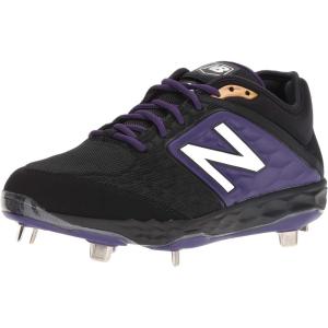 imageNew Balance Mens 3000 V4 Metal Baseball ShoeBlack  Purple