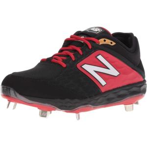imageNew Balance Mens 3000 V4 Metal Baseball ShoeBlackRed