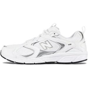 imageNew Balance Mens 408 V1 SneakerWhiteSilver MetallicBlack