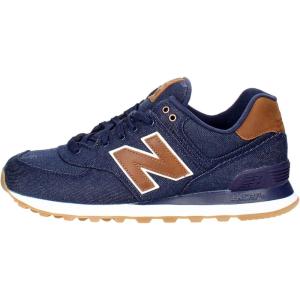 imageNew Balance Mens 574 V1 Canvas SneakerNavyBrown