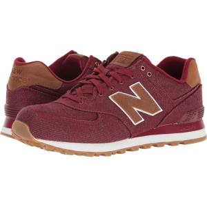 imageNew Balance Mens 574 V1 Canvas SneakerRedBrown