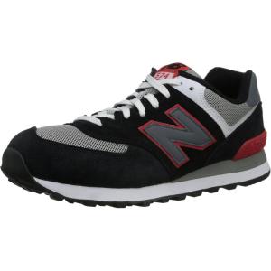 imageNew Balance Mens 574 V1 CoreBlackRedGrey