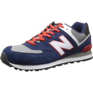 imageNew Balance Mens 574 V1 CoreDark SapphireVelocity RedRed